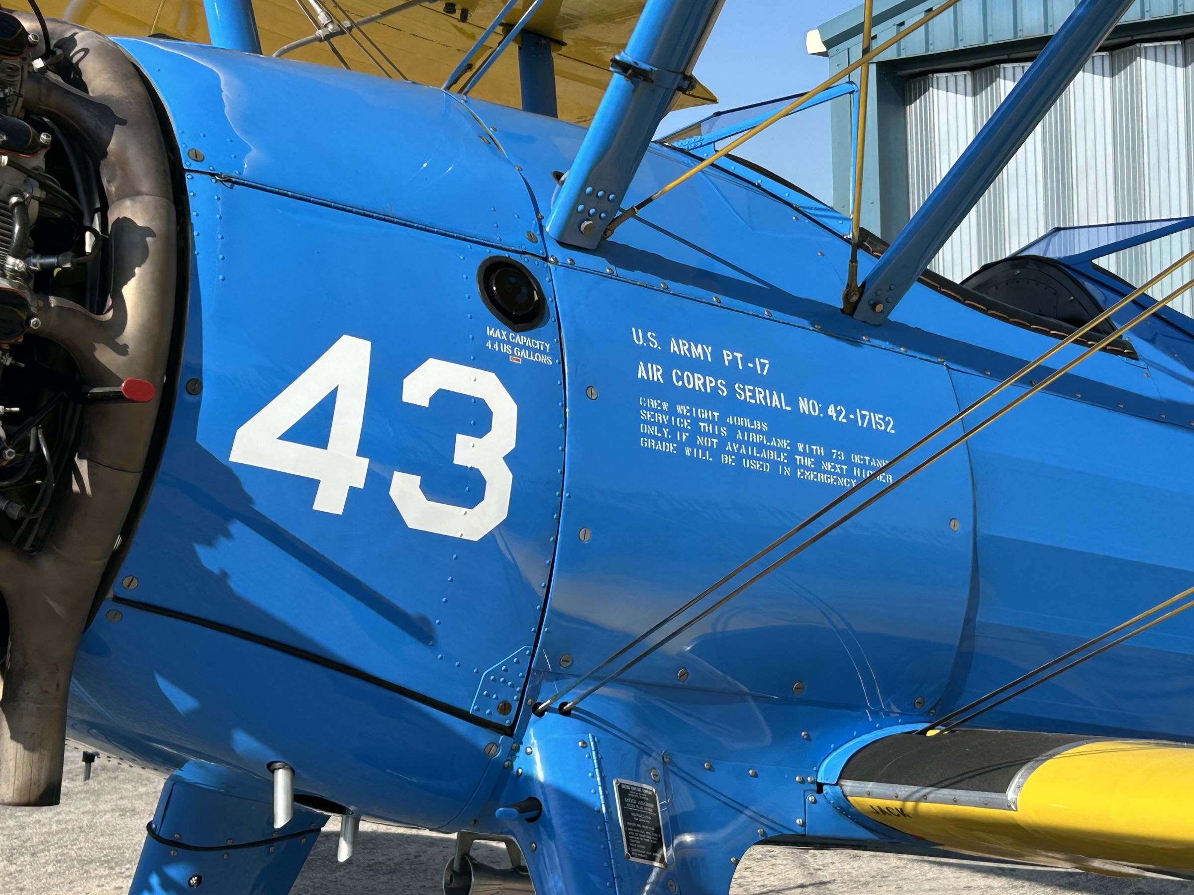 1941 Boeing Stearman A75L3 Kaydet - Exterior