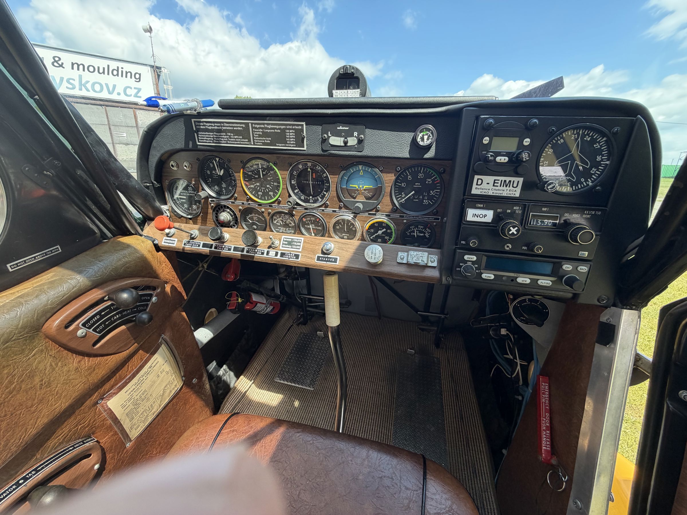 1973 American Champion, Bellanca 7ECA Citabria Aurora - Interior