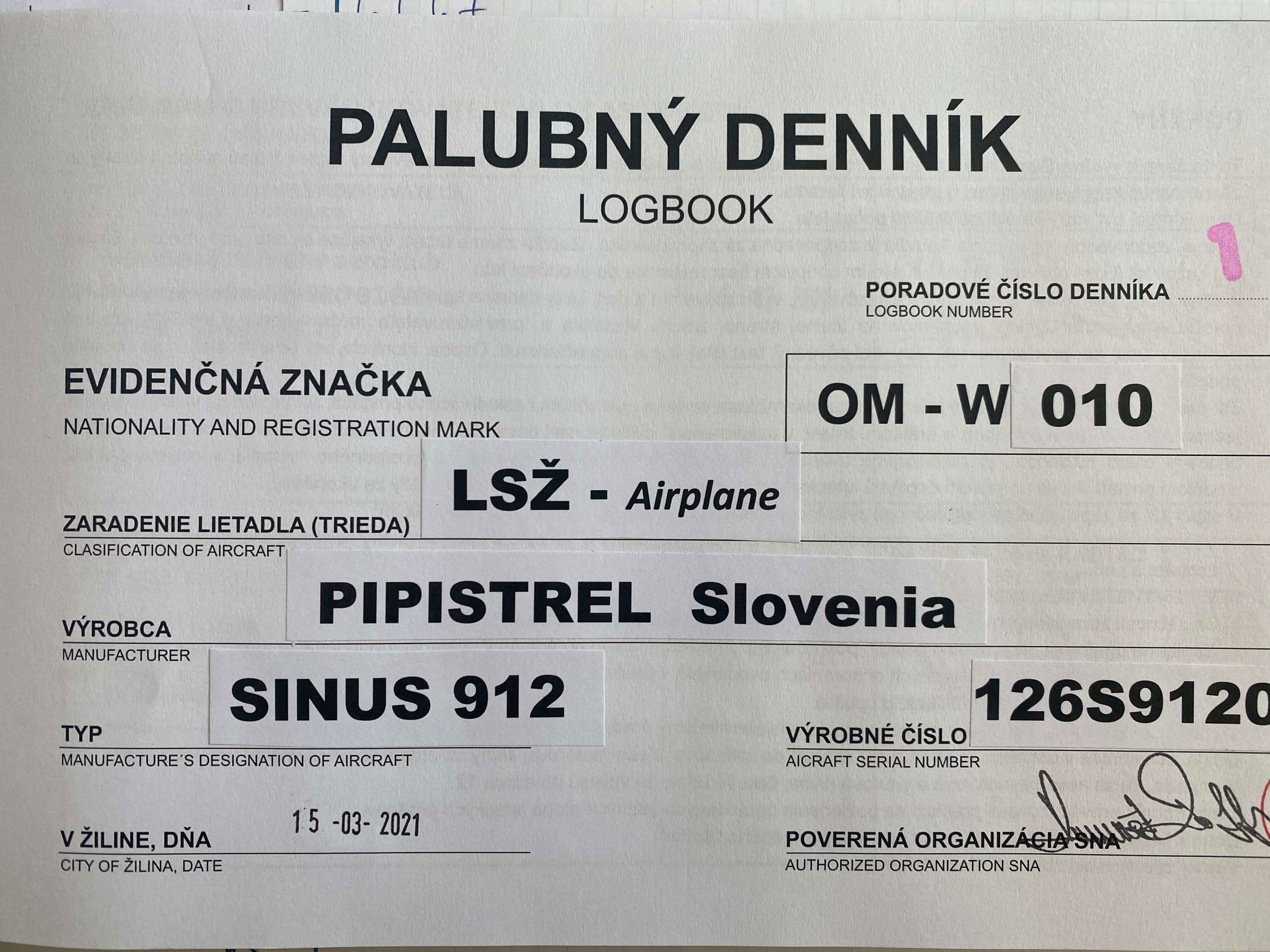 2004 Pipistrel Sinus 912 - Interior