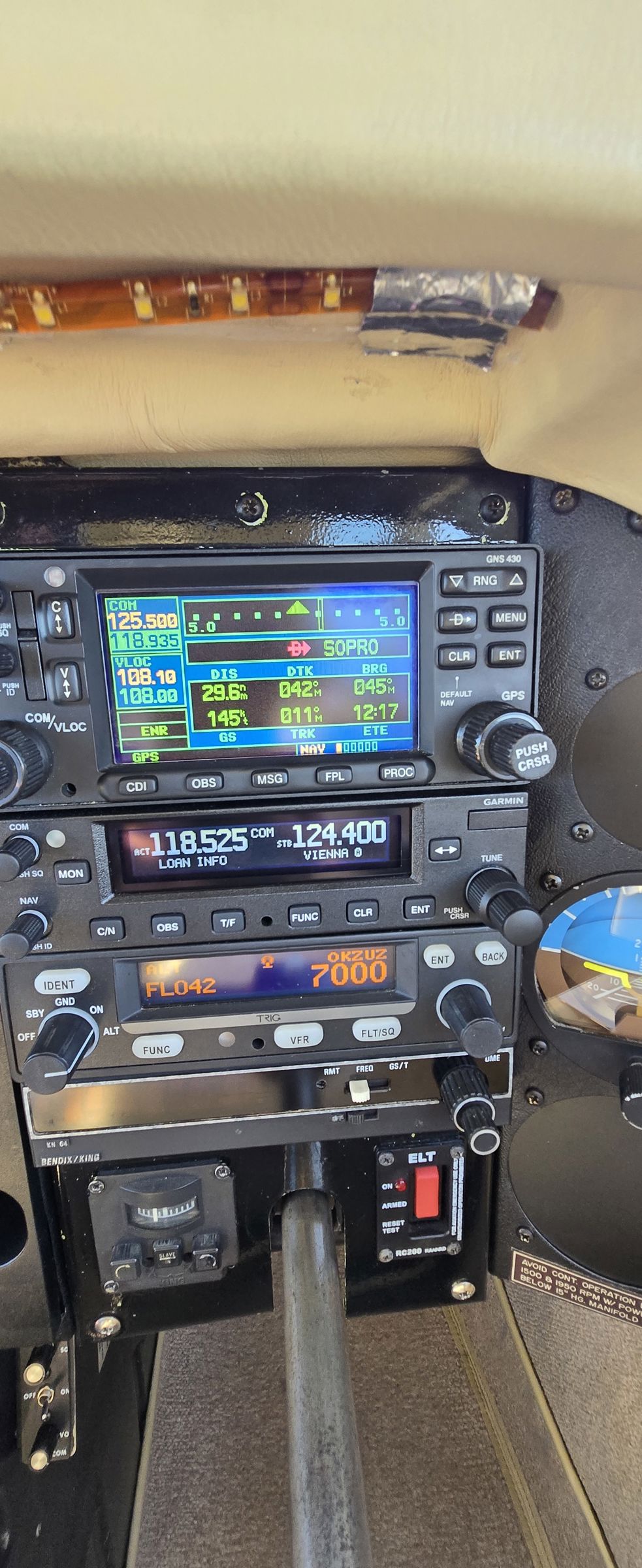 1979 Mooney M20J 201 - Interior