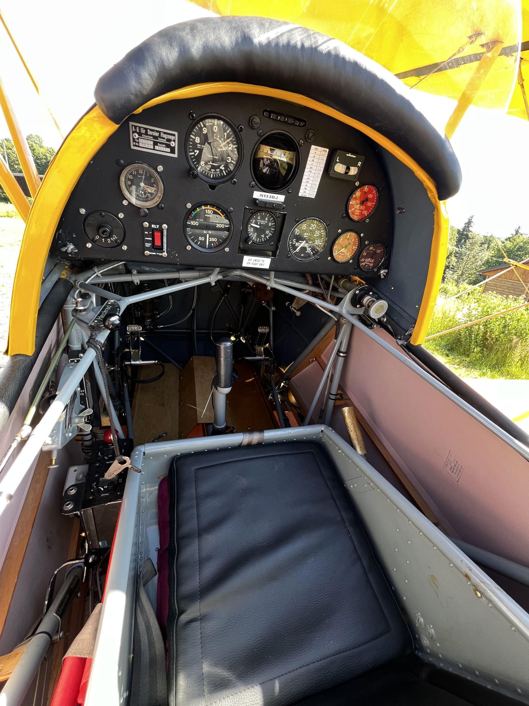 1938 Bücker Bu 133 Jungmeister - Interior