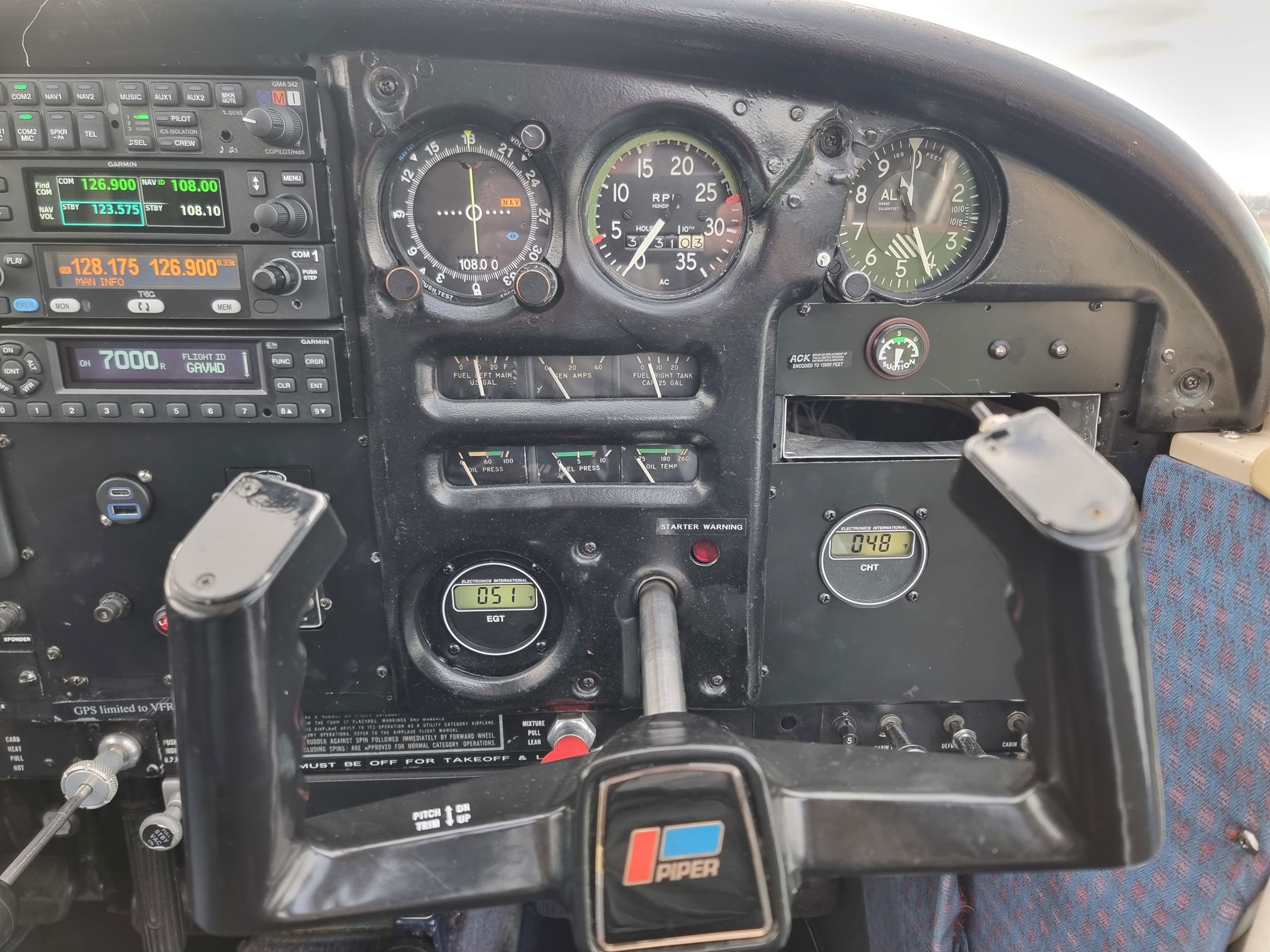 1967 Piper PA-28-140 Cherokee - Interior