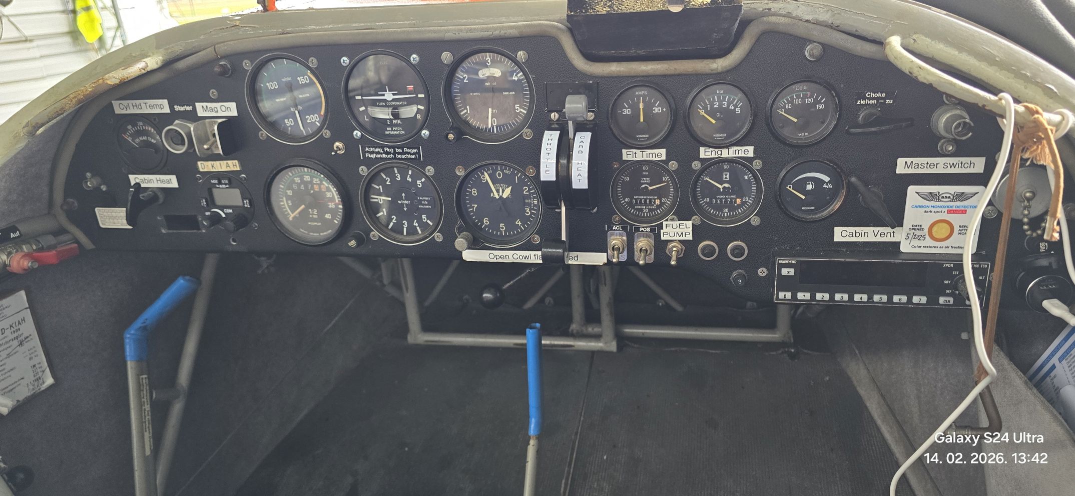 1989 Scheibe SF-25C Falke 2000 - Interior