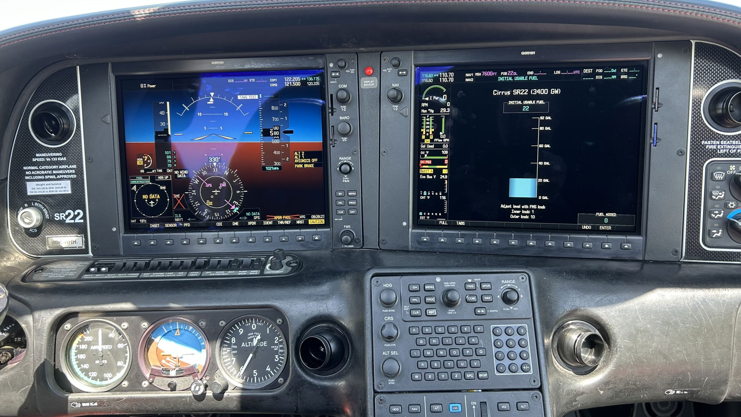 2012 Cirrus SR22 G3 - Interior